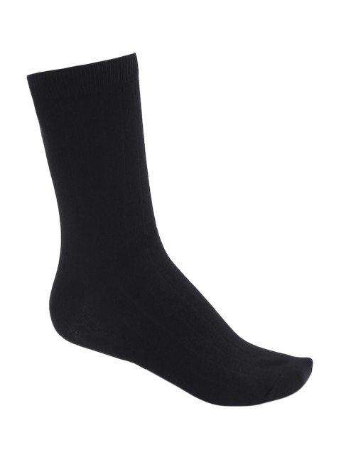 

RICHARD PARKER by Pantaloons Men Black Solid Calf-Length Socks
