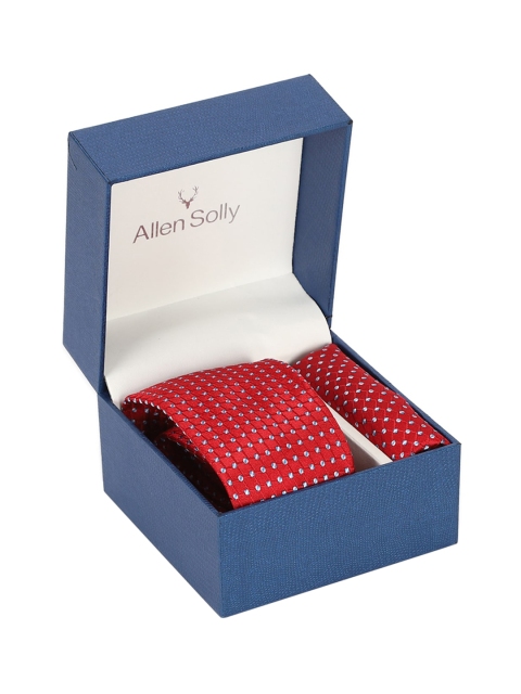 

Allen Solly Men Red & Blue Printed Accessory Gift Set