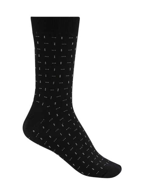 

RICHARD PARKER by Pantaloons Men Black & White Patterned Calf-Length Socks