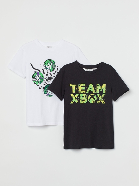 

H&M Boys 2-Pack T-shirts, White
