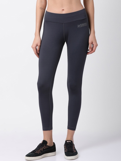 

GOLDSTROMS Women Charcoal Grey Solid Dry-Fit Tights
