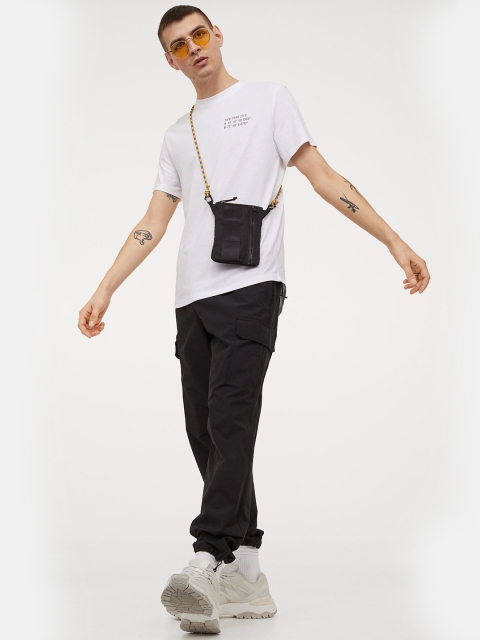 

H&M Men White Slim Fit T-shirt