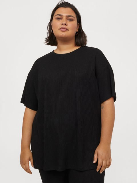 

H&M Women Black Solid Top