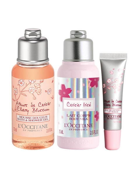 

L'Occitane en Provence Women Fruity Cherry Blossom Trio Kit 162 ml, Transparent