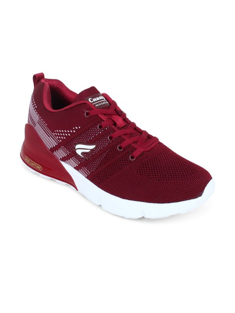 

Champs Men Burgundy Mesh Running Shoes