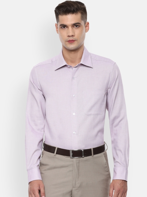 

Louis Philippe Men Pink Regular Fit Self Design Casual Shirt