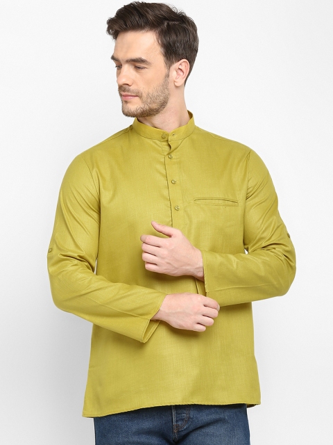 

Hangup Men Lime Green Kurta