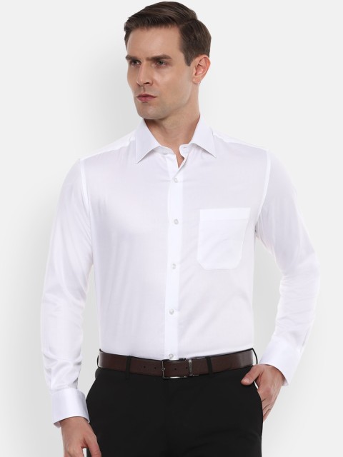 

Louis Philippe Men White Regular Fit Solid Casual Shirt