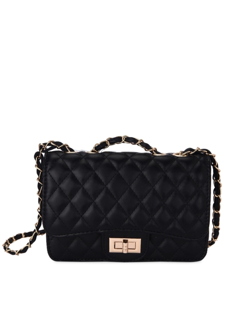 

Ratans Black Textured Sling Bag