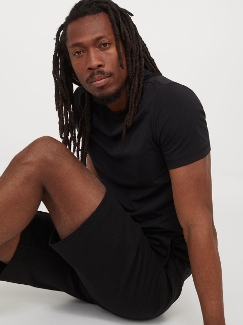 

H&M Men Black 2-Pack COOLMAX T-shirts