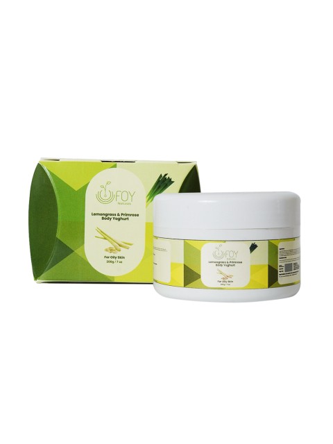 

FOY Naturals Lemongrass & Primrose Body Yoghurt For Oily Skin - 200 g, Brown