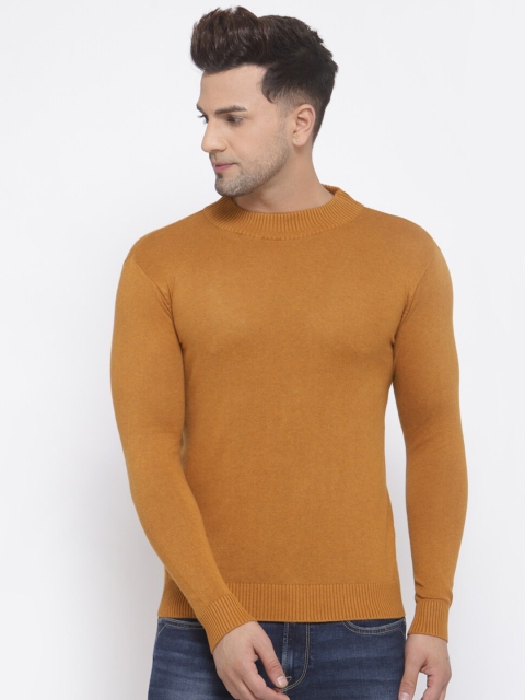 

Style Quotient Men Brown Solid Pullover Sweater