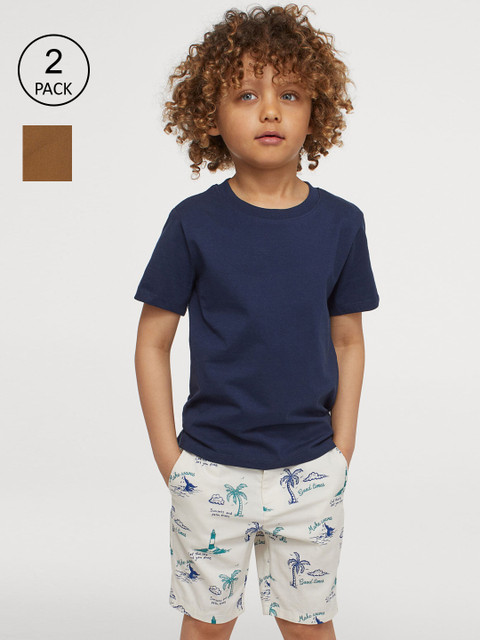 

H&M Boys 2-Pack Chino Shorts, White
