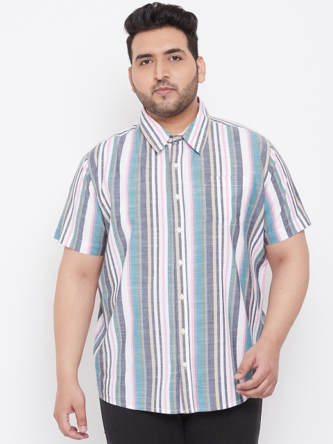 

bigbanana Men Multicoloured Regular Fit Striped Casual Shirt, Multi