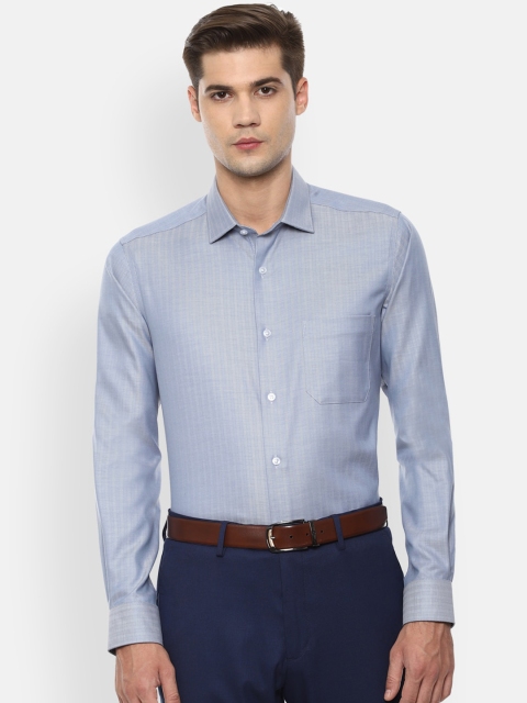 

Louis Philippe Permapress Men Blue Slim Fit Checked Casual Shirt