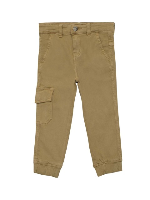 

Kid Studio Boys Khaki Relaxed Regular Fit Solid Joggers