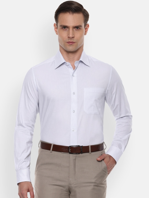 

Louis Philippe Men White Regular Fit Self Design Casual Shirt