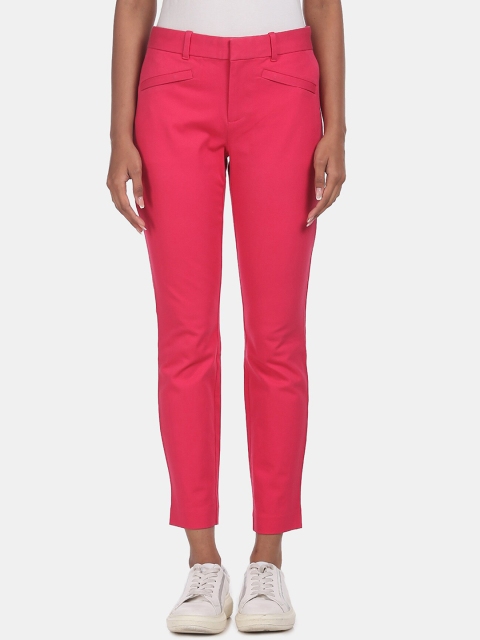 

GAP Women Pink Bi-Stretch Skinny Ankle Pants