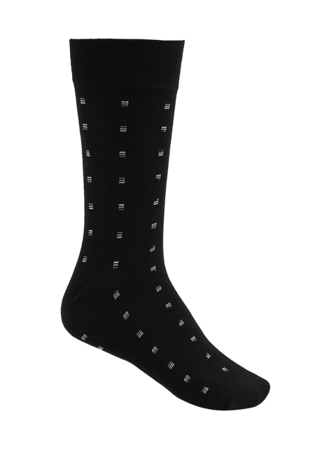 

RICHARD PARKER by Pantaloons Men Black & White Patterned Calf-Length Socks