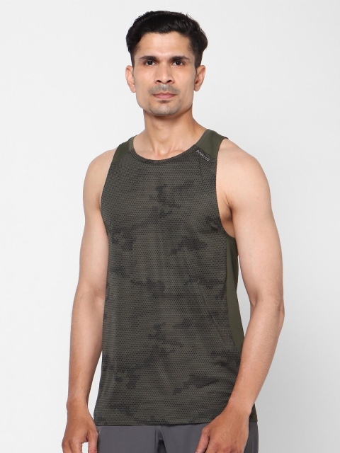 

Domyos by Decathlon Men Khaki Ultra-Light Fitness Tank Top, Olive
