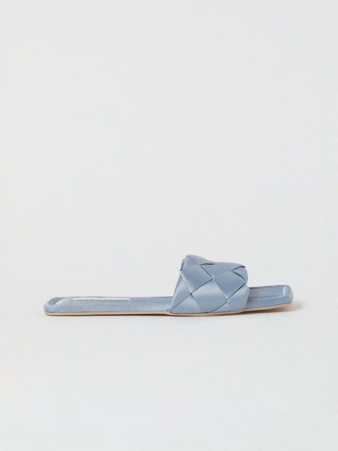 

H&M Women Blue Satin Indoor Slides