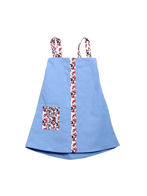 

Mish Organic Girls Blue Printed Organic Cotton A-Line Dress