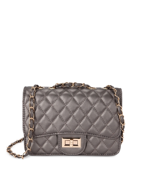 

Ratans Grey Textured Sling Bag