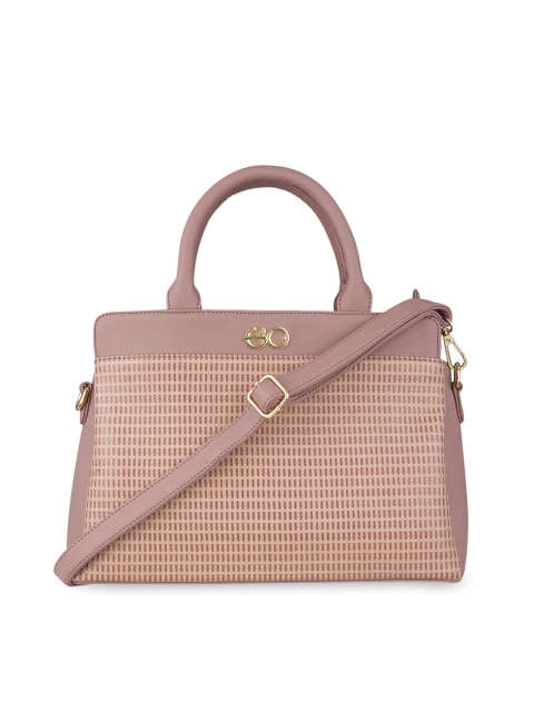 

E2O Pink Self Design Handheld Bag