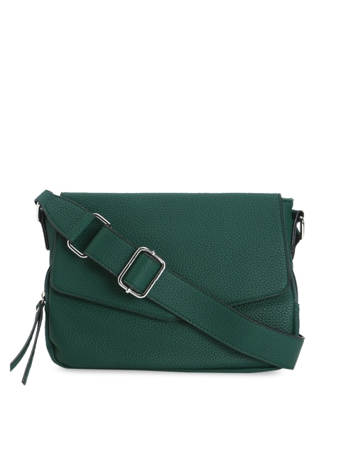 

FOREVER 21 Green Solid Sling Bag