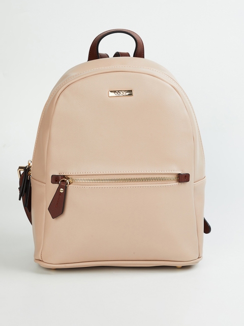 CODE by Lifestyle Women Peach-Coloured Backpacks