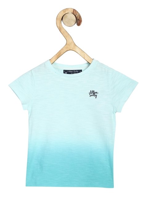 

Allen Solly Junior Girls Blue Dyed Round Neck Cotton Pure Cotton T-shirt