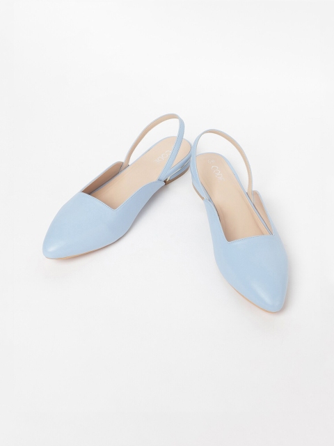 

CODE by Lifestyle Women Blue Solid PU Ballerinas