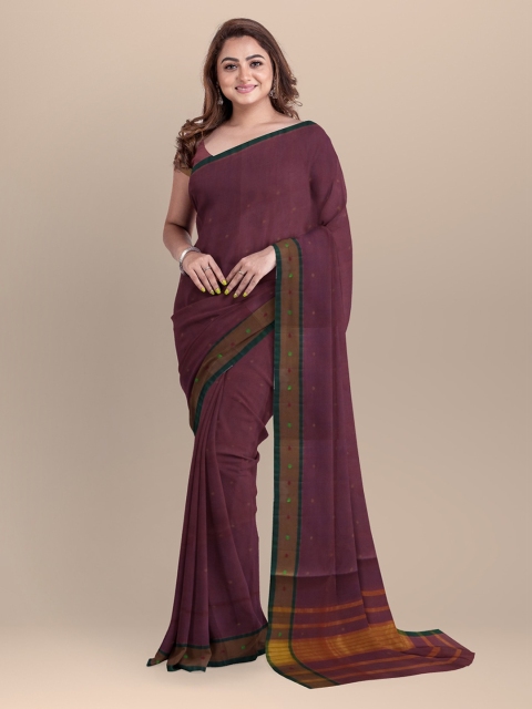 

APCO Burgundy Pure Cotton Printed Venkatgiri Saree