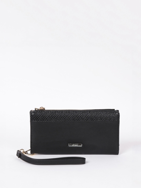 

Ginger by Lifestyle Women Black Solid Two Fold Wallet