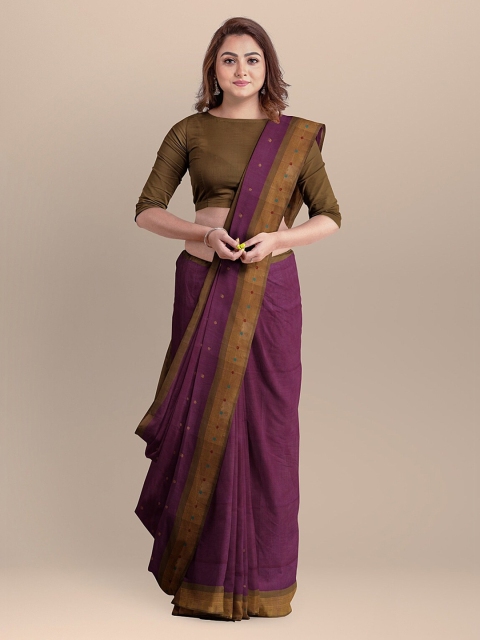 

APCO Violet Pure Cotton Printed Venkatgiri Saree