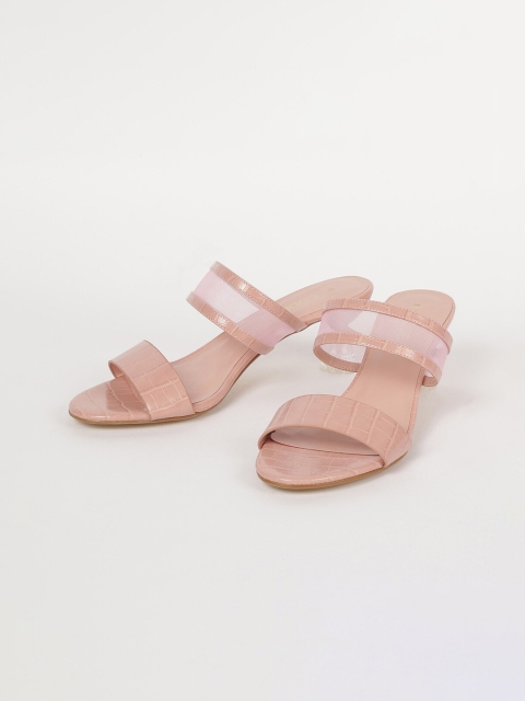 CODE by Lifestyle Women Pink Textured Kitten Heels