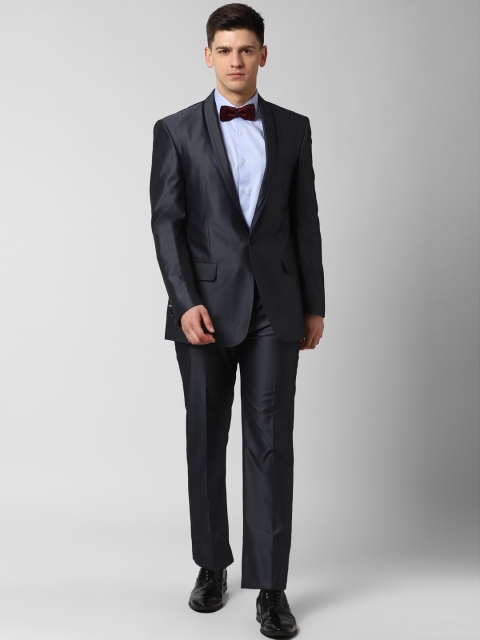 

Peter England Men Grey Solid Slim-Fit Single-Breasted Formal Suit