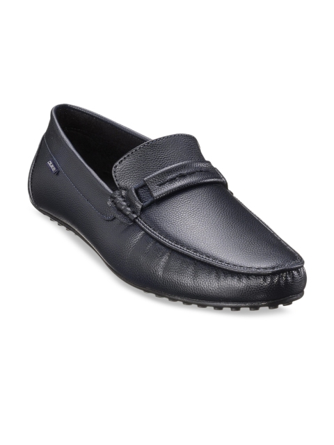 

Duke Men Navy Blue Synthetic Textured Loafers Casual Shoes