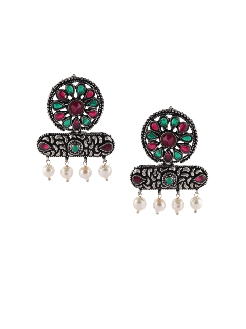 

Fabstreet Multicoloured Contemporary Drop Earrings, Multi