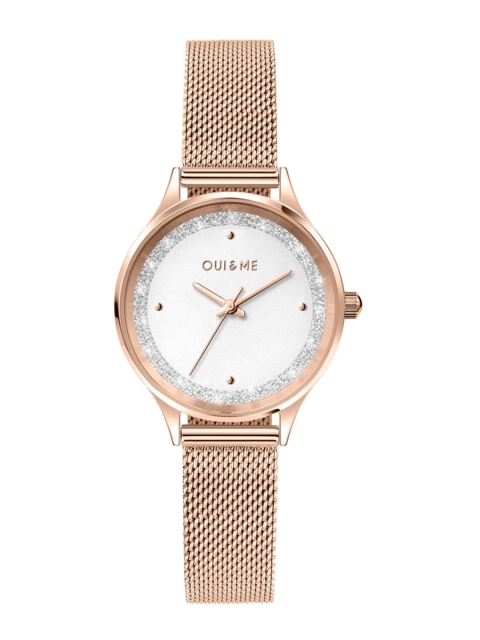 

OUI & ME Women White & Rose Gold Analogue Watch ME010268