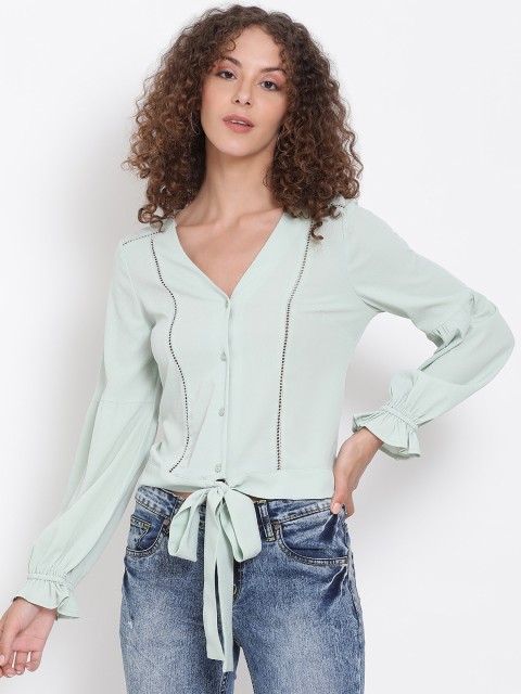 

Oxolloxo Green Shirt Style Top