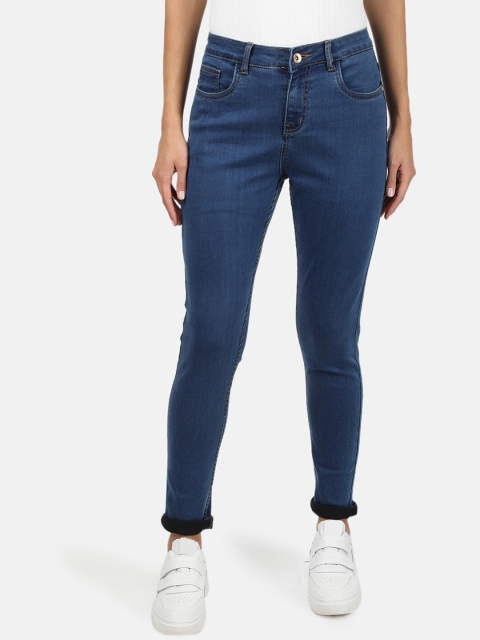 

Monte Carlo Women Blue Slim Fit Mid-Rise Clean Look Jeans