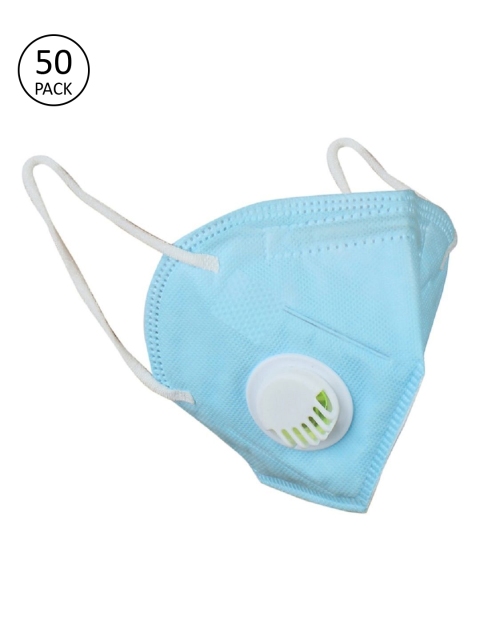 

OOMPH Unisex Pack of 50 Blue Solid 5-Ply K95 Protective Masks