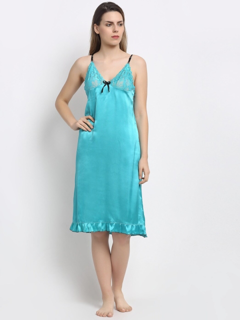 

Secret Wish Blue & Black Solid Baby Doll BD-E265