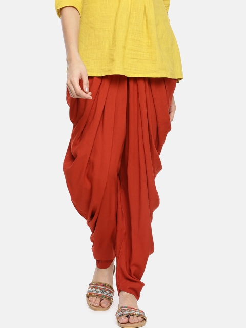 

GOLDSTROMS Women Red Solid Patiala