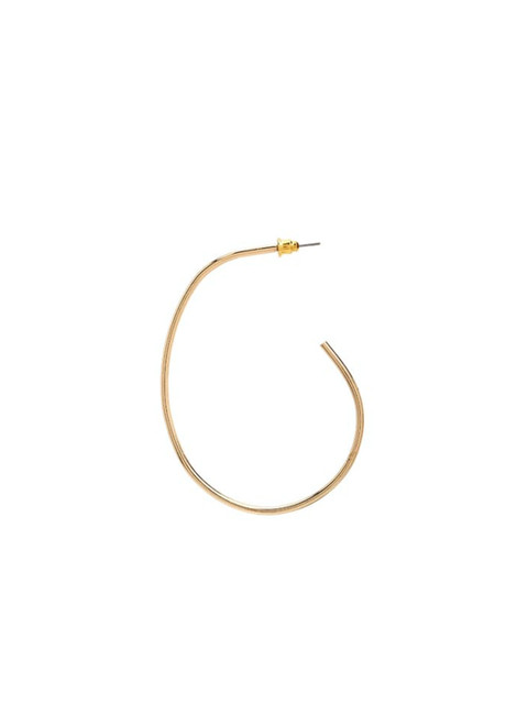 

FOREVER 21 Gold-Toned Quirky Half Hoop Earrings
