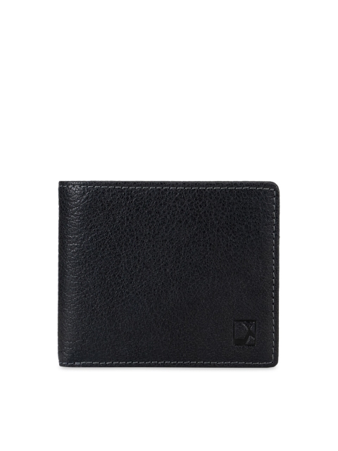 

Da Milano Men Blue Solid Three Fold Wallet