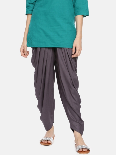 

GOLDSTROMS Women Charcoal Grey Solid Patiala