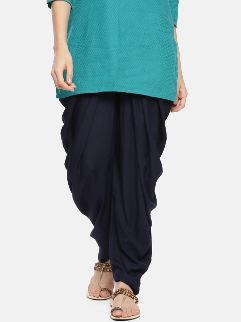 

GOLDSTROMS Women Navy Blue Solid Patiala