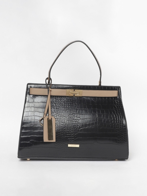 

CODE by Lifestyle Black Textured Handheld Bag